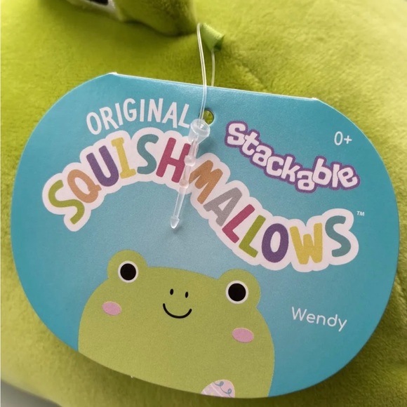 Squishmallow Wendy The Frog 12” Stackable Soft Pillow Plush Toy Easter - Picture 3 of 9
